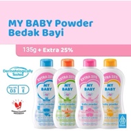 My Baby Powder EXTRA 25% 135gr - My Baby Baby Powder - My Baby Baby Powder, Soft, Fragrant, Baby Bat