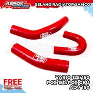 Samco Sport Radiator Hose Vario 125 150 PCX 150 PCX CBU ADV 150 Radiator Hose RED