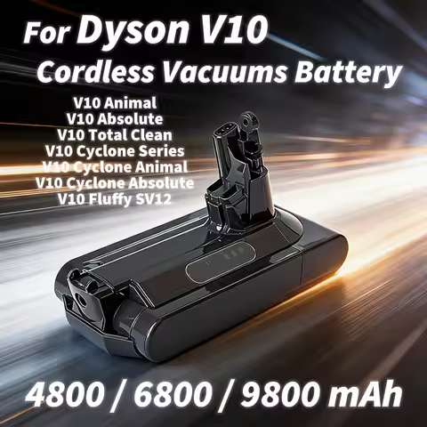 Original Battery Compatible with Dyson V10 Vacuum 4800/6800/9800mAh Battery V10 Animal Absolute V10 