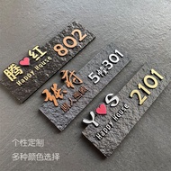 个性甜蜜门牌号码牌姓氏名字婚房小区套房别墅住宅家用门牌定制做Personality, Sweetness, House Number, Last Name, First Name, Wedding R