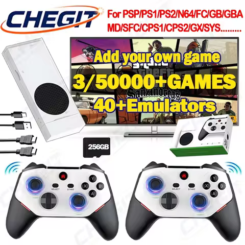 4K HD TV Game Stick M88 3/50000+ Retro Games Console 256GB Wireless Gamepads Supports 40+ Emulator G