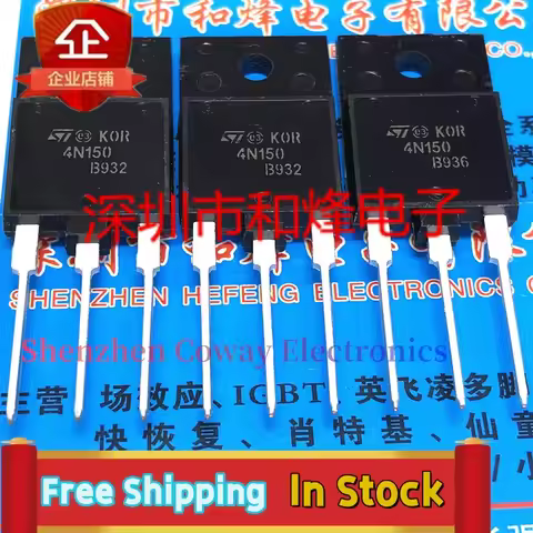 10PCS-20PCS 4N150 STFW4N150 TO-3PF 1500V 4A In Stock Fast Shipping