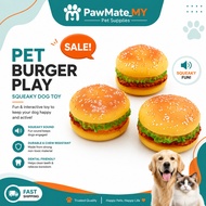 Burger Dog Toy Squeaky Dog Toy Puppy Dog Toy Sound Dog Toy Mainan Anjing Mainan Anjing Burger Mainan