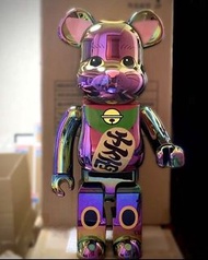 現貨【全城最純價1000%招財貓】bearbrick neko 招財貓千萬兩 黑色炫彩 1000%