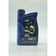 ELF 2T MOTO 2 GOLD ENGINE OIL (1L) MINYAK HITAM 2T ELF MOTO2 GOLD