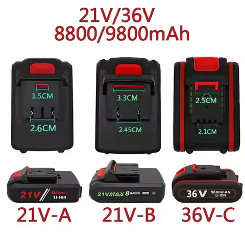 New 21V 36v 9800mAh Electric drill tool rechargeable lithium battery electric screw driver electric 