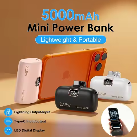Original Fast Charging Powerbank External Spare Battery Type C Lightning Portable Charger For iPhone