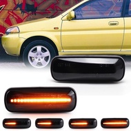 2PCS side marker light LED dynamic turn signal light for Honda 1995-2000 Civic EK EJ EM HR-V CR-V Ba