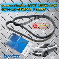 Fast Delivery Front Belt TOYOTS ALTIS 2008-2012 Engine 1-3ZZFE 1.6-1.8 dayco USA 6PK1700