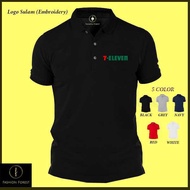 Polo T Shirt Classic 7 Eleven 7-11 7e  Mart Company Corporate Supermarket Uniform Sulam Embroidery B