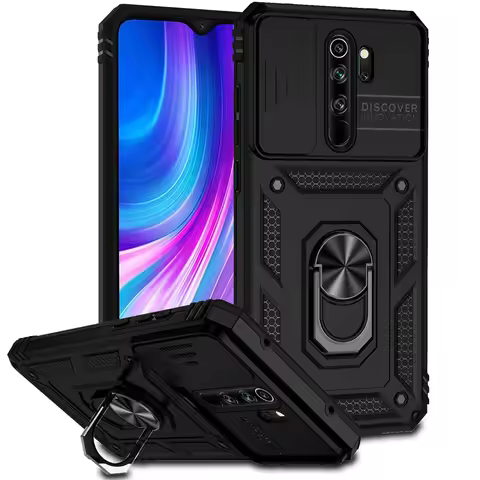 For Redmi Note 8 Pro Case Cover Xiaomi Redmi Note 8 Pro Capas Shockproof Slide Camera Lens Ring Hold