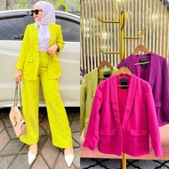(REALPICT) Blazer SCARLET Latest Muslim Outwear For Women Shakila Material Premium Formal Blazer Korean Style Latest Muslim Blazer Fashionable