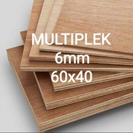 Multiplek / Triplek 6mm (60x40)cm, plywood 6mm