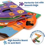 SYNARRY Wooden Alphabet Puzzles for Kids Ages 3-5, ABC Learning for Toddlers Ages 3+, Sight Words Le