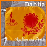 Dahlia flower female scout team flag, Dahlia flower team flag, Dahlia team flag