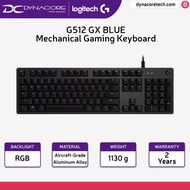 Logitech G512 CARBON LIGHTSYNC RGB Clicky GX Blue Mechanical Gaming Keyboard - 920-008949