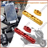 For YAMAHA XMAX 250 300 400 XMAX300 Accessories CNC Mutifunctional Cross Bar Rearview Mirror Expans Phone Bracket