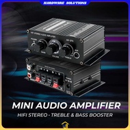 Mini HiFi Stereo Treble Bass Booster Audio Amplifier - AK-270