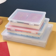 Transparent Desktop Dust-proof Document Storage Box Student A4 File Moisture-proof Sorting Boxes