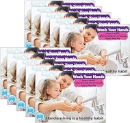 10 PACK PosterMat Pals™,Space Savers, 13" x 9.5", Smart Poly™, Wash Hands, Hygiene 95339