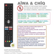 CHIQ / AIWA / HITEC ANDROID LED TV COMPATIBLE REPLACEMENT REMOTE CONTROL