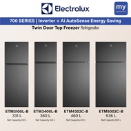 Electrolux 331L 360L 460L 536L inverter Refrigerator Peti Sejuk Fridge 电冰箱 ETM3100L-B ETM3400L-B ETM