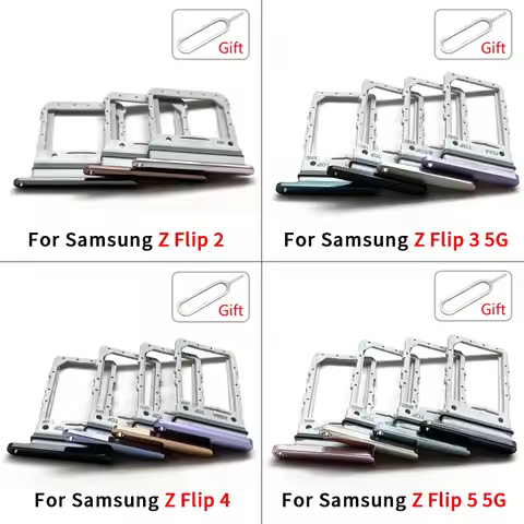SIM Card Tray Chip slot drawer Holder Adapter Accessories Replacement Part For Samsung Z Flip 2 3 5G