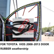 （ready stock）OUTER door frame run channel rubber weatherstrip for TOYOTA VIOS 2008 2009 2010 2011 20