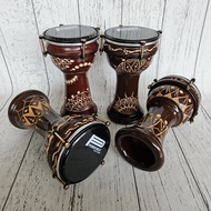 Calti Darbuka Dumbuk Carved Motif Ornament Children's Size 6 inch Best Quality Darbuka Murah Darbuka