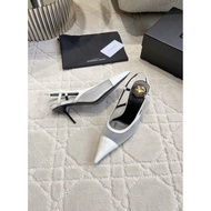 1: 1 AAA 丨 SAIN...T LAU..REN..YSL Yangshulin New Style Gauze Back Empty High Heels Miss Sister's Bea
