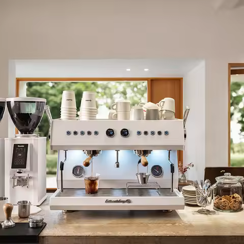 Gemilai G3211A Coffee Machine Espresso Professional Barista Express Coffee Machine Espresso 2 Groups
