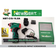 NewBeat 16.8V EC-Brushless 135Nm Hex-Bit Impact Screw Driver