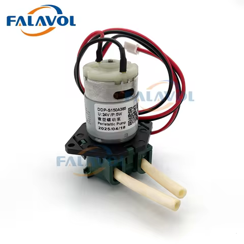FALAVOL DC 24V 5W Micro Peristaltic Pump Ink Pump For Wide Format UV/DTF Printer For XP600 TX800 I32