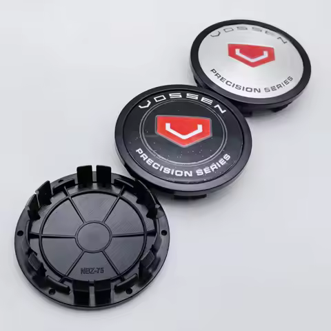 4pcs 75MM Clips 65MM Vossen Logo Emblem Badge Car Wheel Center Caps Wheels Hub Dust Cap Rim Hubcaps 