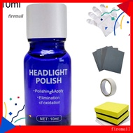 [FM] 10/30ML Car Headlight Lamp Scratch Restoration Polish Repair Liquid Tool Kit