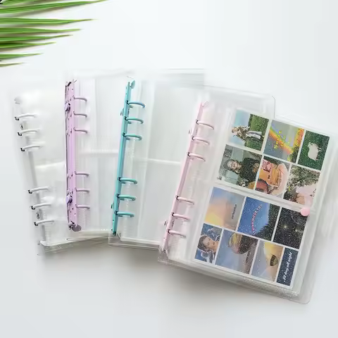200 PP Pockets Colorful Binder Portable Photo Album Jelly Color Album for Mini Instax & Name Card 7s