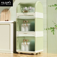 Kitchen with Lid Baby Tableware Storage Box Plastic Cupboard Cupboard Bowl Rack Drainable Household 