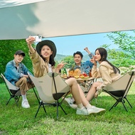 TANLOOK Outdoor Folding Chair Portable Field Camping Fishing Stool Picnic Moon Chair Recliner