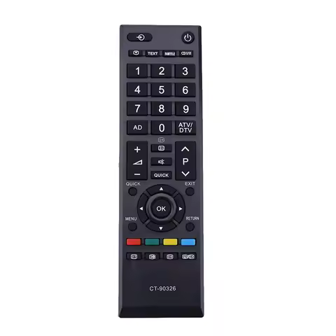 Universal Remote Controller Replacement Plastic TV Remote Control for Toshiba CT-90326 CT-90380 CT-9