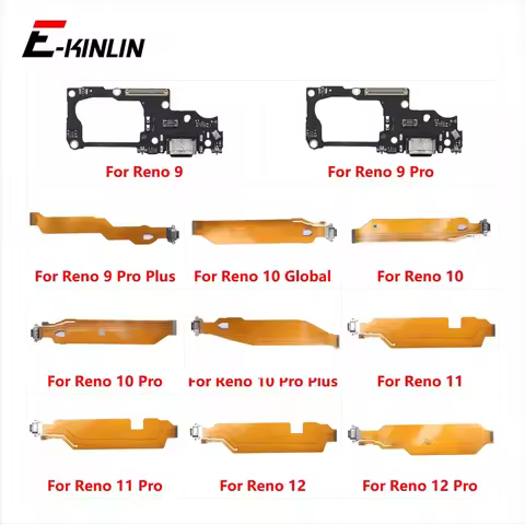Charging Port Connector Board Parts Flex Cable With Mic For OPPO Reno 9 10 11 12 Reno9 Reno10 Reno11