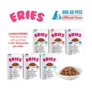 (NEW) Eries, Chunk in Gravy Wet Cat Food, 85g Pouch [6 Flavours] AAFCO Approved