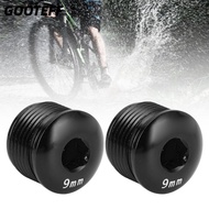 CARAMELOMA 2PCS Cycle Pedal Dust Cap, Aluminum Alloy M14 Thread Cycle Pedal Dust Cover, Durable 9mm 