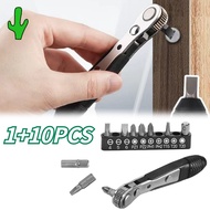 MATA 1+10PCS Screwdriver Set Ratchet Plus Minus Star Screwdriver Bit Set/ Ratchet Plus Minus Star Sc