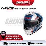NOLAN N80-8 Wanted 075 Helmet Full Face Helmet Motor Full Face Superbike SIRIM Intercom SHENGFATT