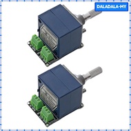 [DaladalaMY] Rotary Potentiometer Stereo Attenuator PH2702 Audio Amplifier Volume Control Metal Cons