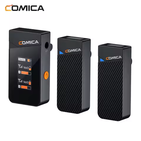 COMICA Vimo C Wireless Microphone System 200M Transmission 4 Level Adjustable Speed for Android Phon