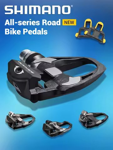 SHIMANO Road Bike Pedals RS500 R550 R7000 R8000 R9100 SPD-SL Clipless Pedals for Cycling Bicycle 105