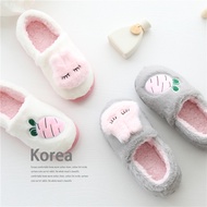 men slippers bedroom slippers slippers for women Cotton Slippers - Thick Soled Furry Winter Home Sho