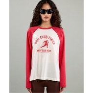 AMR DE SAISON (AIMER)-Run Club Raglan Long Sleeve T-Shirt