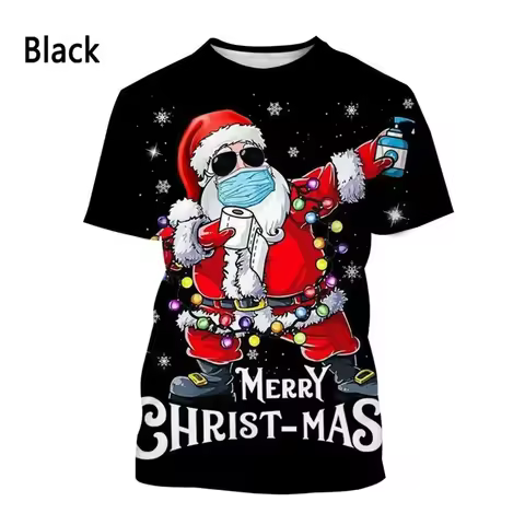 Design a Round Neck Christmas T-shirt: Deconstructing 3D Printing | Limited Edition with Abstract Ch